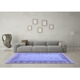 thumbnail image 3 of Ahgly Company Machine Washable Indoor Rectangle Abstract Blue Modern Area Rugs, 2' x 4', 3 of 4