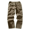 thumbnail image 5 of TAIAOJING Mens Sweatpants Fashion Casual Multi Pocket Zipper Buckle Male Cargo Pants Outdoor Pants Tooling Pants, 5 of 9