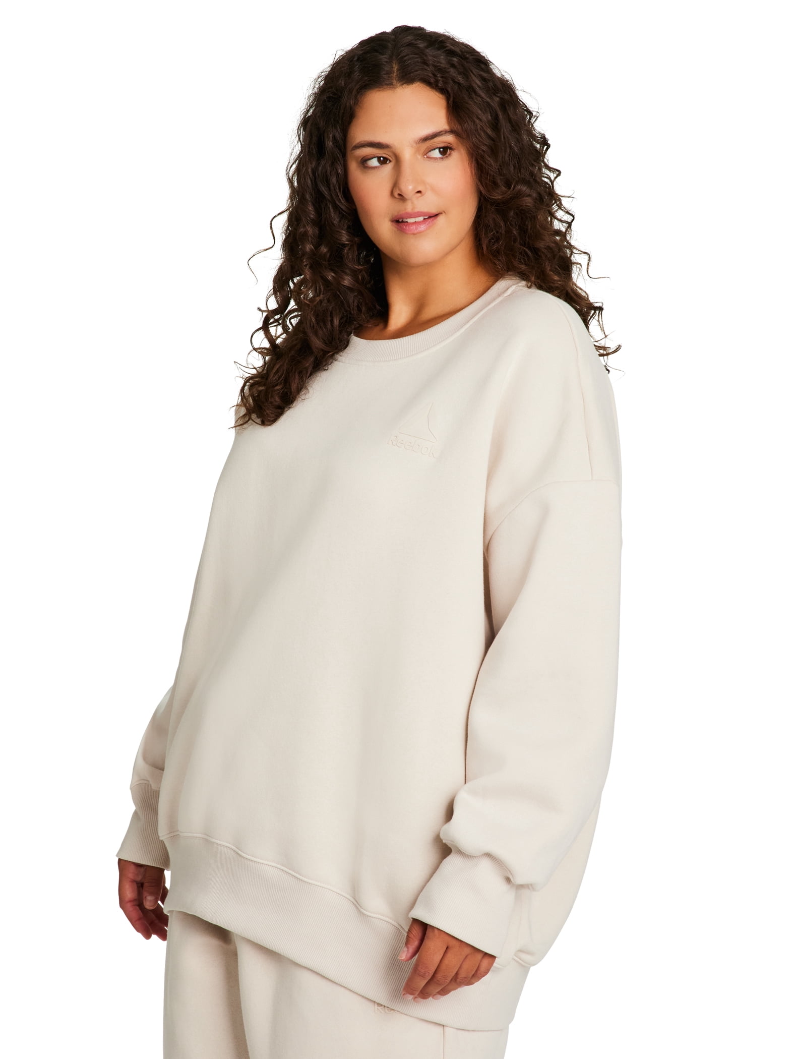 Reebok Women's and Women's Plus Weekender Oversized Crewneck, Sizes XS-4X