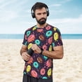 thumbnail image 4 of Wukai Donuts1 Print Men's Short-Sleeved Mesh T-Shirt,Quick-Dry Short Sleeve Workout T-Shirt-Medium, 4 of 8