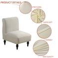 thumbnail image 4 of LKJYER Stretch Armless Chair Slipcovers, Furniture Protector Covers Spandex Accent Chair Covers Elastic Armless Accent Chair Slipcovers Removable Washable for Living Room Bedroom, 4 of 7