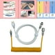 thumbnail image 3 of Cable en , cable de en para juegos de carga rápida, funda doble con enchufe de aviación DIY, para mecánico , Amarillo, 3 of 7