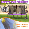 thumbnail image 4 of JELENS Trampoline 8FT 10FT 12FT 14FT 16FT, Recreational Trampolines with Enclosure Net and Ladder, Outdoor Anti-Rust Trampolines for Kids and Adults, 4 of 8