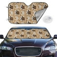 thumbnail image 2 of Balery Snake And Flower Print Car Windshield Sun Shade,Windshield Sunshade for Car Pickup Truck SUV Accessories-Small, 2 of 7