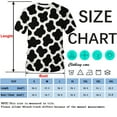 thumbnail image 4 of QTAGTESS Men's Cow Print T-Shirt Black and White Animal Pattern Graphic Tee Shirt, 4 of 7