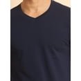 thumbnail image 6 of BERRYBLUES Solid Men V Neck Light Blue T-Shirt, 6 of 6