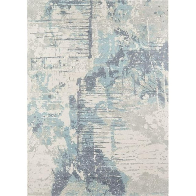 Momeni ILLUSIL-04BLU3656 Hand Tufted Illusions Rectangle Rug, Blue - 3 ft. 6 in. x 5 ft. 6 in.