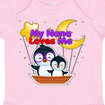 thumbnail image 4 of Inktastic My Nana Loves Me Penguin Boys or Girls Baby Bodysuit, 4 of 5