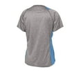 thumbnail image 6 of Sport-Tek Ladies Heather Colorblock Contender Neck Tee-3XL (Vintage Heather/ Carolina Blue), 6 of 6