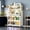White + Metal, variant on Open-door kitchen shelving Floor-to-ceiling multilevel household microwave storage cabinet bowls side cabinets cabinets Storage cabinets Grey color