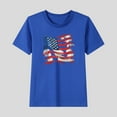 thumbnail image 2 of ZhuoLiL Girls Clothes Size 7 Shirts Boys' and girls' Patriotic Graphic T-Shirt (2-15Y) - Short Sleeve Round Neck Summer Tee, 2 of 5