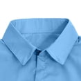 thumbnail image 5 of Cmfcve Work Shirts for Men Short Sleeve Button Down Shirts Point Collar Casual Classic Summer Tops with with Double Chest Pockets, 5 of 7