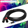 thumbnail image 3 of Cable adaptador convertidor de Audio, conector macho estéreo de 3,5mm a doble 2 XLR macho, 3 of 8