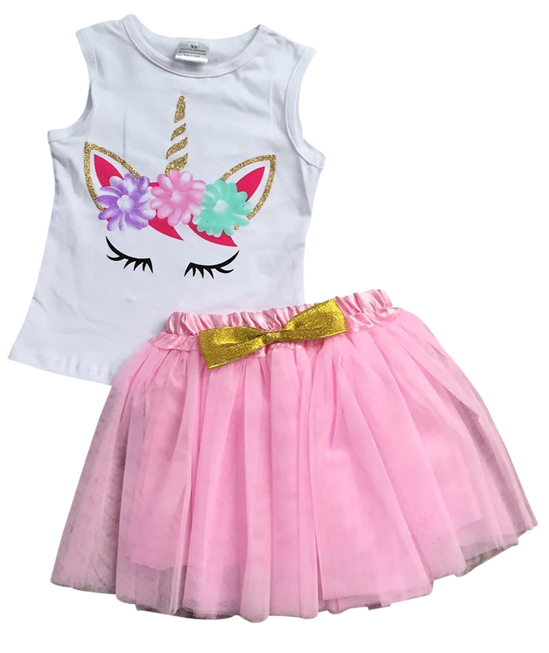 Girls Light Green Butterfly Applique Halter Top With Tiered Tulle Tutu Skirt Sets main image 1