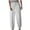 White Athletic Pants for Men, variant on Men's Fashion Summer Joggers Pants Slim Casual Classic Trousers Athletic Fit Cinch Bottom Pocket Track Running Pants White 8