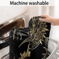 thumbnail image 5 of Black Gothic Sun Moon Pattern Bathroom Rugs Mat,Non Slip Microfiber Bathroom Rug,Rubber Backing,Soft Bathroom Mats for Bathroom Floor,Tub and Shower,17x27in(43x68cm), 5 of 5