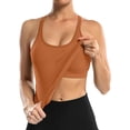 thumbnail image 3 of Charmo Women's Ribbed Camisole Workout Tank Tops with Built in Bra Basic Undershirt, 3 of 7