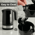 thumbnail image 4 of OVENTE 1.8L Electric Kettle, 1500W Fast Boiling Heater for Coffee or Tea, BPA Free, Easy to Fill Lid, Water Level Window, Auto Shut-Off, Boil-Dry Protection and Removable Filter, Black KP413B, 4 of 8