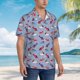 thumbnail image 3 of Fotbe winter Dachshund Camisa Hawaiana para Hombre Unisex – Camisa Casual de Verano con Botones de Manga Corta de Algodón y Lino,XX-Large, 3 of 7