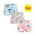 thumbnail image 4 of Gpaecead 3-Piece Set Of Cute Printed Soft Boyshort Panties Cotton Baby Underwear For Toddler And Girls 2-11 Years Briefs White, 4 of 4