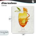 thumbnail image 4 of Stupell Industries Contemporary Summer Cocktail Orange Fruit Canvas Art, 24 x 30, by Lorenzo Collective, 4 of 8