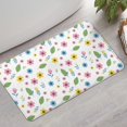 thumbnail image 2 of Pioneer Flower Floral Print Pattern Bathroom Rugs Mat, Non Slip Microfiber Bathroom Rug with Rubber Backing, Soft Mats for Bathroom Floor Tub Shower, 17"x30", 2 of 5