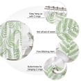 thumbnail image 3 of 72x78 Inch Shower Curtain Green Ferns Bathroom Decor, Waterproof Fabric Bathtub Bath Curtains Decorative Spring Summer Botanical Leaves Extra Long Shower Curtain Set with Hooks, 3 of 7