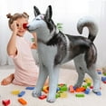 thumbnail image 3 of Inflatable Husky Dog Siberian Alaskan Malamute pet animal 32 inch Long for party decoration gift pool toy by Jet Creations AN-HUSKY, 3 of 6