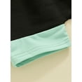 thumbnail image 7 of Bagilaanoe 2pcs Toddler Baby Boy Girl Contrast Color Shorts Set Short Sleeve Hooded T Shirt Tops + Shorts 6M 12M 18M 24M 3T 4T Kids Casual Summer Clothes, 7 of 7
