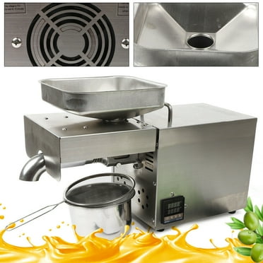 1500W Commercial Automatic Oil Expeller Extractor Oil Press Expeller Machine Electric Full Automatic Oil Press Machine Oil Extractor Peanut Coconut Expeller Electric Oil Press Machine Oil Extractor