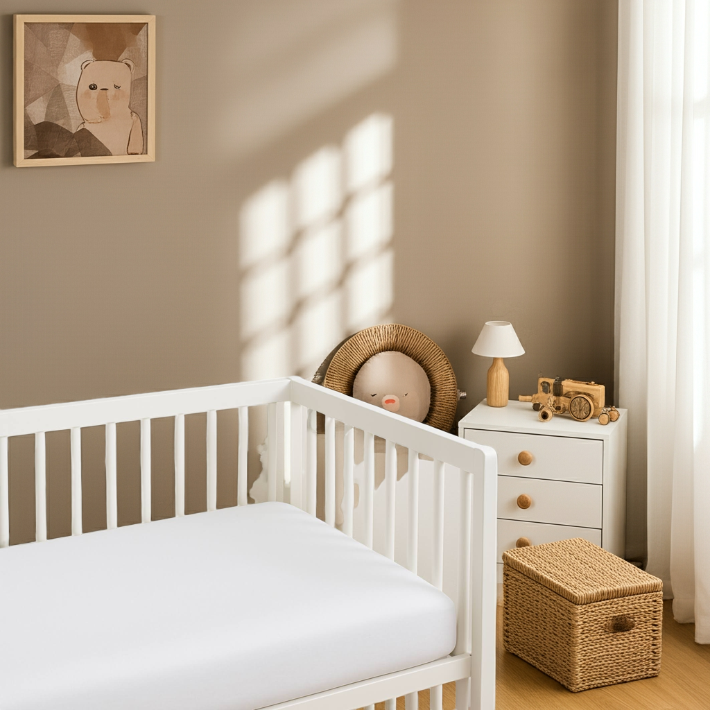 My Bed Linens' American SUPIMA Cotton 600TC, White, Breathable, Skin Friendly, Eczema Comforting & Soft Crib Sheets