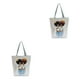 thumbnail image 2 of Jumpingount Cool Black Girl Bolso de lona - Estilo afro Exquisita artesanía Bolsos de gran capacidad Damas hl2111 hl2111 2Conjunto, 2 of 6