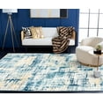 thumbnail image 3 of SAFAVIEH Skyler Mandy Distressed Area Rug, Navy/Gold, 8' x 10', 3 of 9