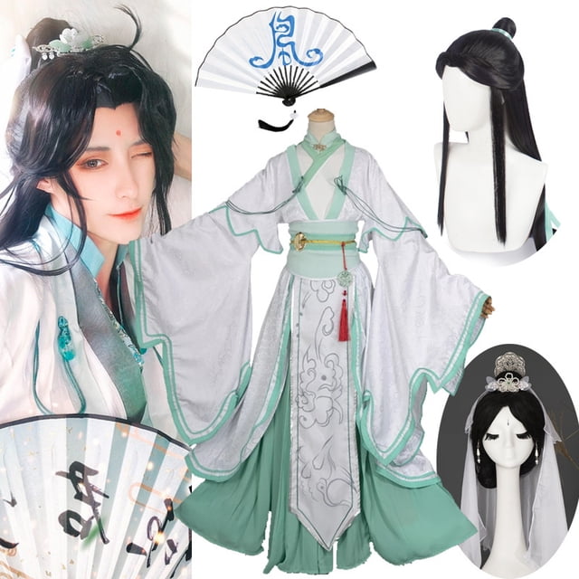 Disfraces de Cosplay de Tian Guan Ci Fu Shi Qingxuan, sistema de autorrescate de villano, disfraz de Shen Qingqiu, trajes de Navidad Hanfu, conjunto completo