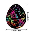 thumbnail image 2 of Kabnic 12 Pcs Easter Eggs Scratch Cards for Kids, DIY Magic Rainbow Color Craft Kit, Party Favors, Christian Easter Resurrection Gifts, Sunday School Classroom Decorations, 2 of 6