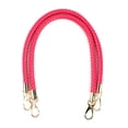 thumbnail image 1 of Paquete de 2 bolso de cuero de PU cortas trenzadas correas de bolso Crossbody con hebilla a presión Cinturones de billetera Reemplazo de piezas DIY Accesorio 60 cm Rosa Red sidaley AP004427-02, 1 of 7