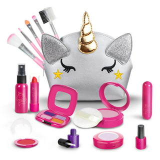 WATTNE Kids Makeup Kit for Girl 42 Pcs Washable Toddler Makeup Kit