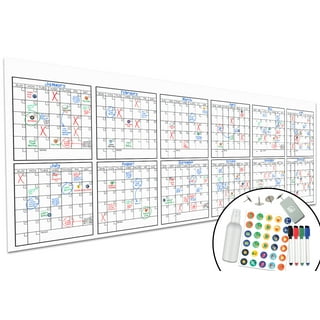 Yearly Dry Erase Calendar