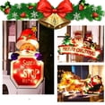 thumbnail image 2 of OUSITAID Christmas LED Santa Claus Suction Cup Window Fairy Hanging LIght Holiday Decor, 2 of 8