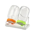 thumbnail image 1 of Sprouting Jar Complete Glass Sprout Growing with Lid Drain Stand Light Blocking Sleeve and Tray for Broccoli Sprout, 1 of 9