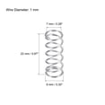 thumbnail image 3 of Uxcell 9x22mm Heated Bed Springs for 3D Printer Extruder Compression Spring 40pcs, 3 of 5