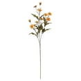 thumbnail image 2 of 5 Bundles Artificial Fall Flowers for Outdoors Fall Decorations - UV Resistant Fake Mums Faux Fall Plants Plastic Flowers for Gardens Porch Fireplace Autumn Thanksgiving Fall Decor,Orange, 2 of 5