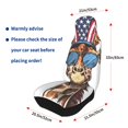 thumbnail image 4 of Honeii American Giraffe Style Print Car Seat Covers 2 Pieces, Full Set Universal Seat Covers for Cars, Waterproof Auto Seat Protectors, 4 of 7
