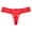 Red, variant on Bigersell Womens Bikini Underwear Clearance No Show Underwear Cheeky Panty Style P-347 Nylon Period Panties Lace Thong Briefs Mid Waist Women Cheeky Panties Blue M