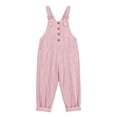 thumbnail image 6 of Bloomae Womens Casual Adjustable Bib Overalls Loose Fit One Piece Classic Cuffed Roll Hem Jumpsuits Vintage Cross Back Romper Pants with Pockets, 6 of 6