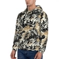 thumbnail image 3 of Salouo Black Palm Leaves Pattern Men's Fall Hoodie Sweatshirt,Sport Hoodie with Pockets for Men Pullover Casual Hooded Sweatshirt-Large, 3 of 7