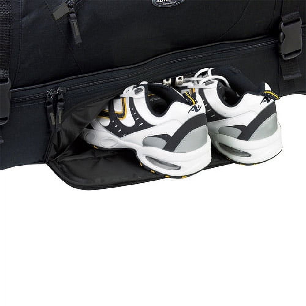 Travelers Club 36" Drop-Bottom Rolling Duffel, Black photo 5