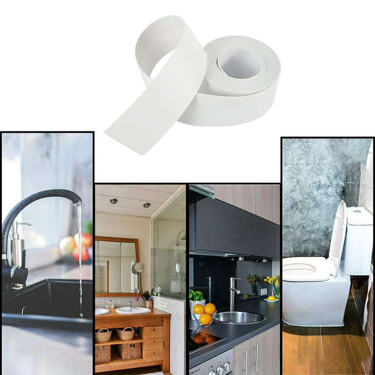 ZTOO Seal Strip Caulk Tape Strip Waterproof Home Kitchen Bathroom Bathtub  Wall Sealing Tape Strips Mildew Resistant Self Adhesive Tape for Sink Basin  Waterproof Bar Toilet Slot Corner Corner Sticker 
