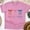 Azalea, variant on God Bless America Bow T-Shirt | Women’s Patriotic Christian Graphic Tee, Maroon, Size M