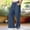 Dark Gray, variant on Delayuji Womens Cotton Linen Pants Wide Leg Pants Loose Fit Summer Casual Outerwear Fashion Pants With Pockets
